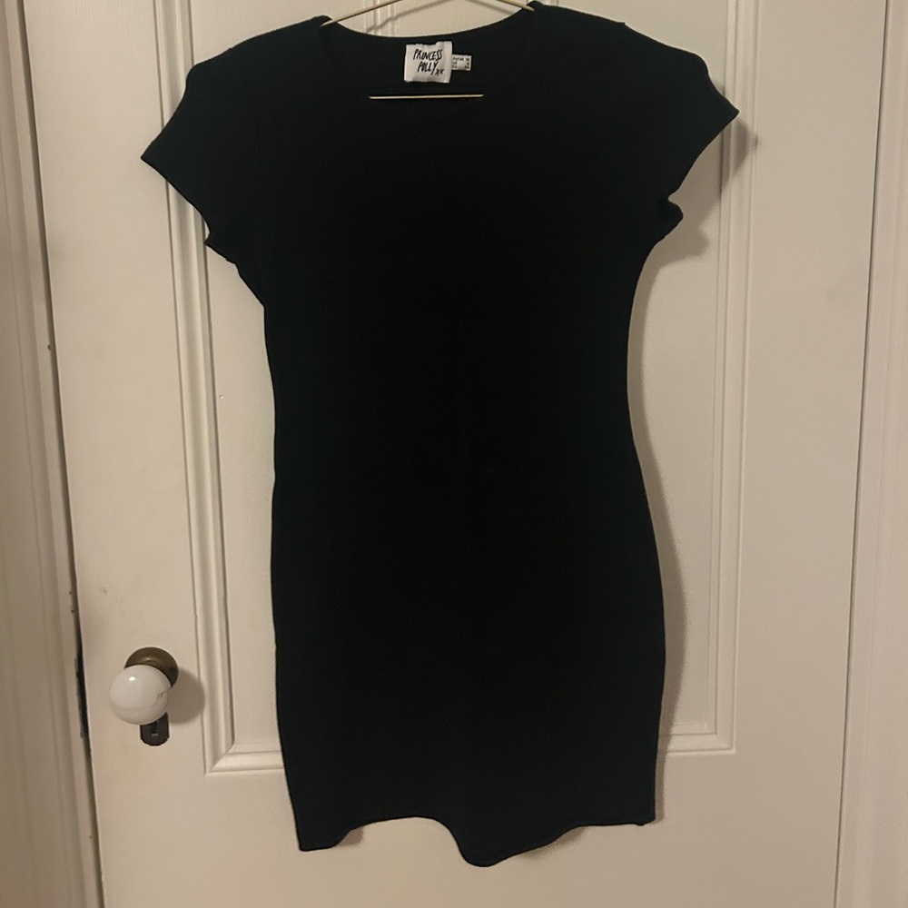 Princess Polly black mini dress short sleeve